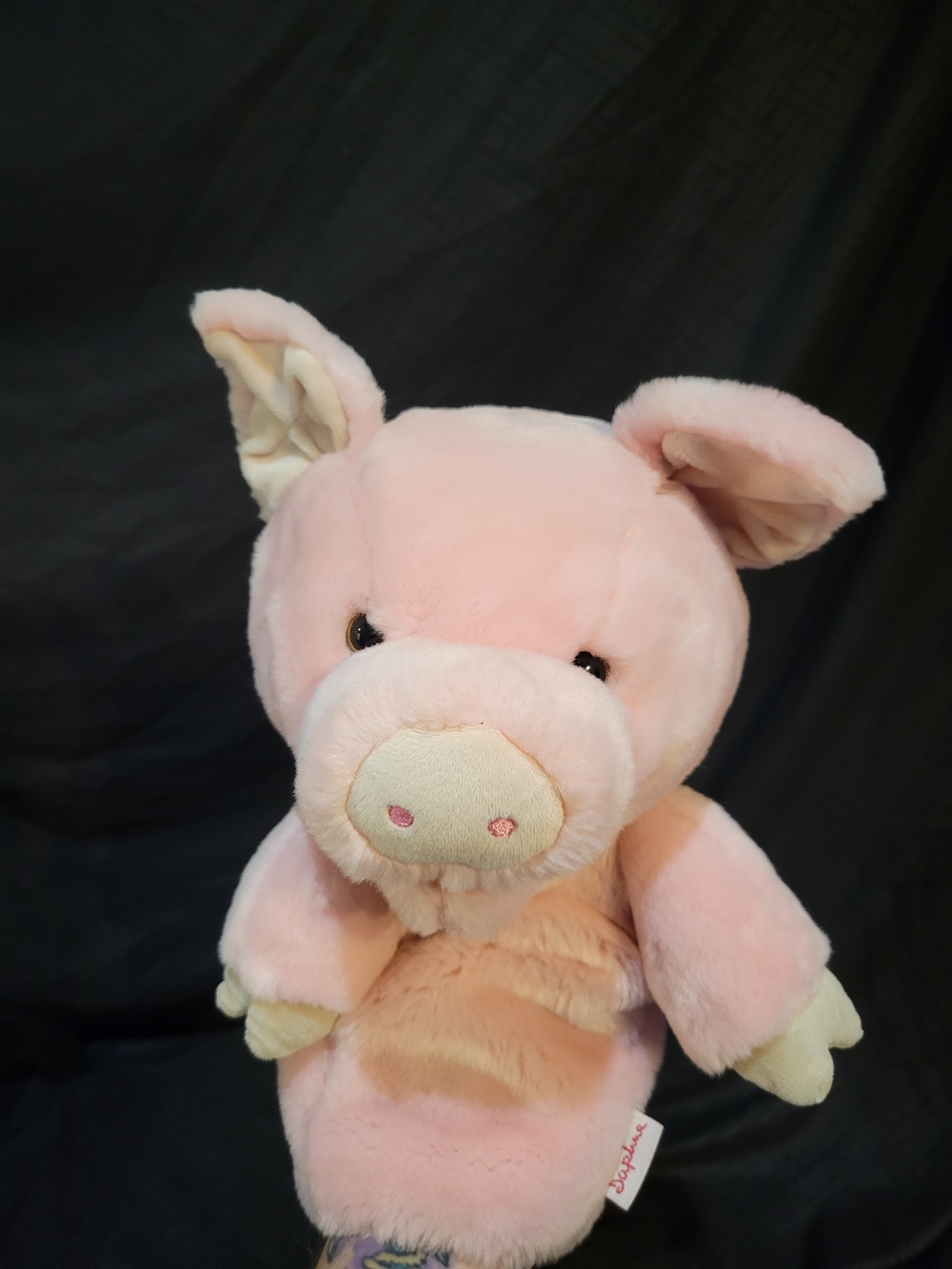 Plush Pink Pig Hand Puppet - Soft Kids Toy